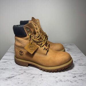 Timberland 6 Inch Premium TB010061 Size 8 Waterproof Boot - Wheat Nubuck